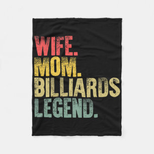 Mother Women Funny Wife Mum Billiards Legend Fleece Blanket