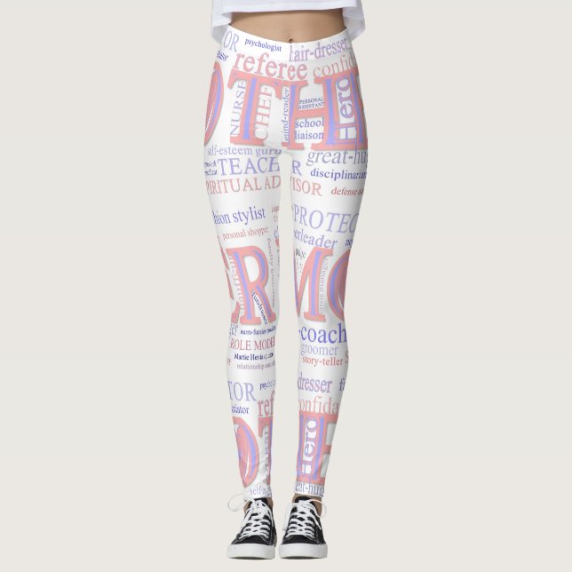 Mother WordArt Leggings (Front)