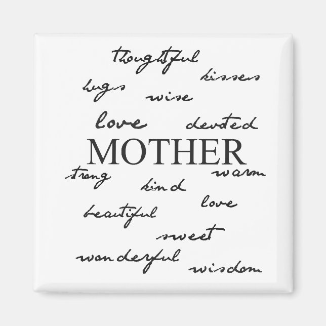 Mother Words Magnet (Front)
