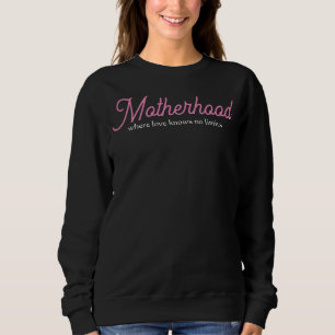 Motherhood, Modern, Simple,Minimalist, Stylish Mum Sweatshirt