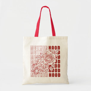 Motherhood Totebag Vintage Red Rose Gift for Mum Tote Bag
