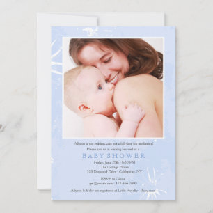 Mothering Retirement Baby Shower Photo Invitation