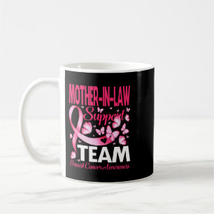 MotherInLaw Support Team Breast Cancer Awareness B Coffee Mug
