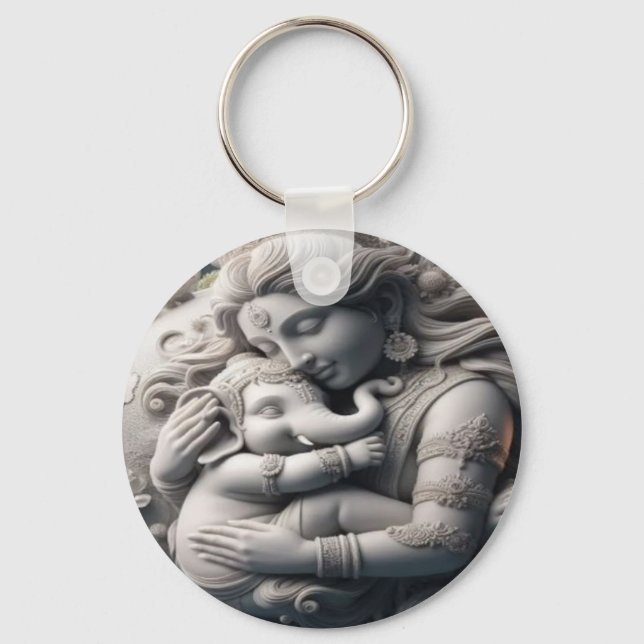 Motherly Love Key chain.  Key Ring (Front)