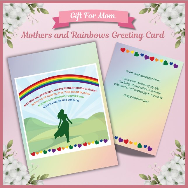 Mothers and Rainbows Mother's Day Greeting Card (Mothers and Rainbows Mother's Day Greeting Card)