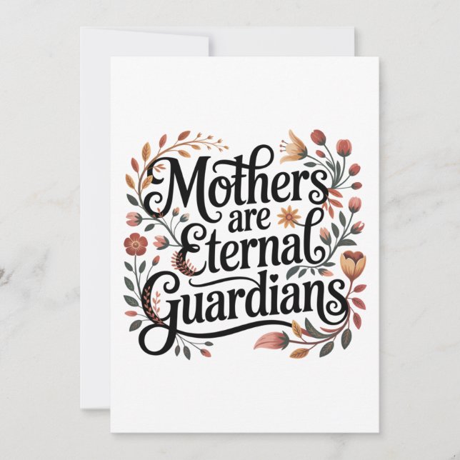 Mothers Are Eternal Guardians Invitation (Front)