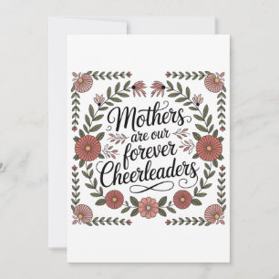 Mothers Are Our Forever Cheerleaders Invitation