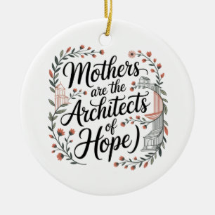 Mothers Are The Architects Of Hope Ceramic Tree Decoration