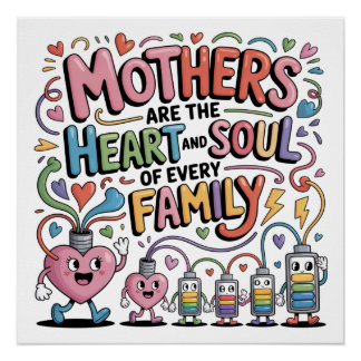 Mothers Are The Heart And Soul Of Every Family Poster