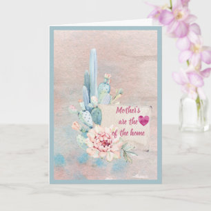 Mothers Are the Heart of the Home Watercolor Card