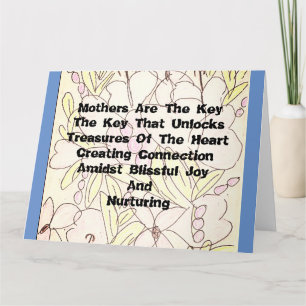 Mothers Are The Key Card
