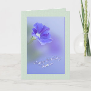 Mother's Birthday Card with Petunia
