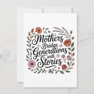 Mothers Bridge Generations With Stories Holiday Card