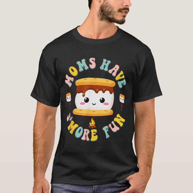 Mothers Camng Kawaii Smores Moms Have S'more Fun C T-Shirt (Front)