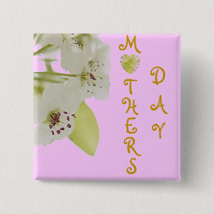 MOTHERS DAY 15 CM SQUARE BADGE