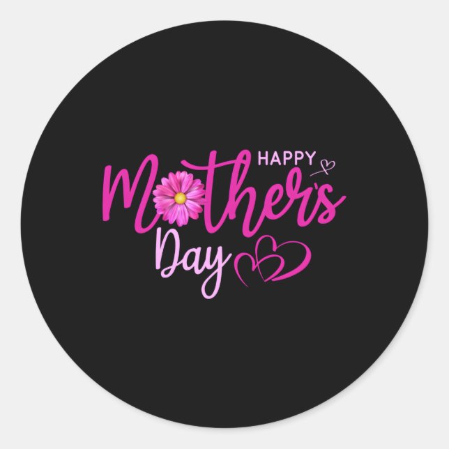 Mother'S Day 2023 Happy Mother'S Day 2023 For Mum Classic Round Sticker (Front)