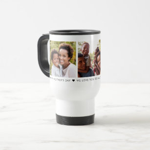 Mother's Day 3 Photo Personalised Travel Mug