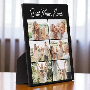 Mother's Day 6 Photo Collage Best Mum Ever  Plaque