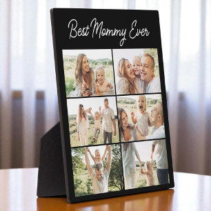 Mother's Day 6 Photo Collage Best Mummy Ever  Plaque