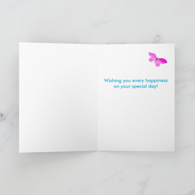 Mothers Day Across the Miles Pink Roses on Blue Card (Inside)