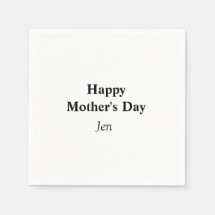 mother's day add your name text image editable in napkin