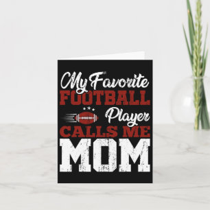 Mothers Day American Football Player Mum Sports Fo Card