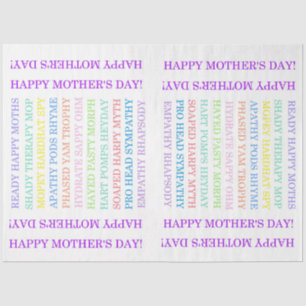Mother's Day Anagrams tissue paper
