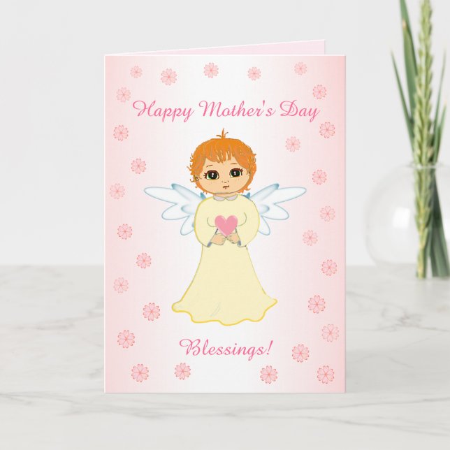 Mother's Day Angel Blessings Card (Front)