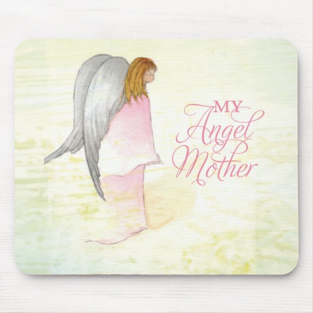 Mother's Day Angel Religious Mouse Pad (Front)