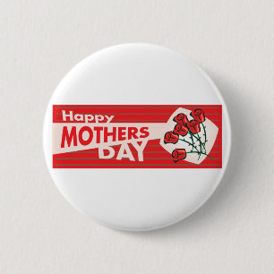 Mothers Day Banner 6 Cm Round Badge