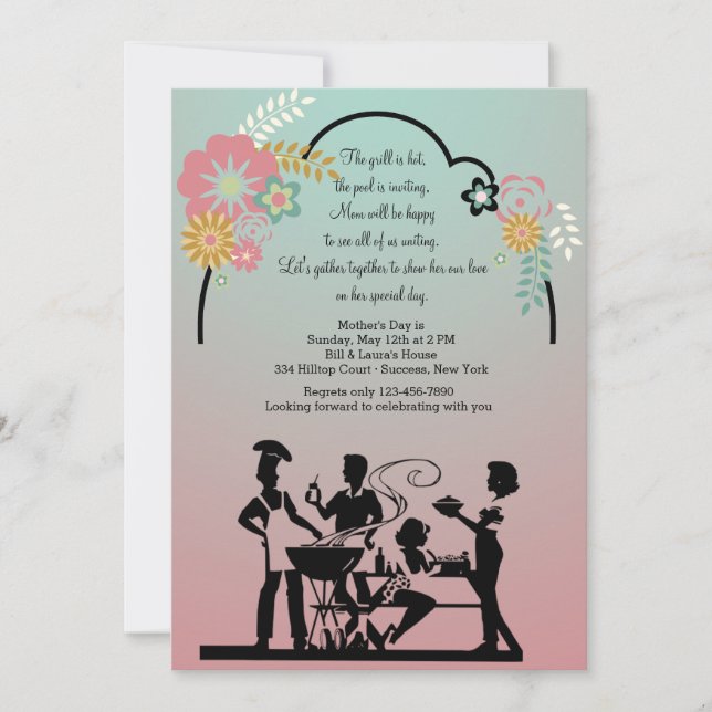Mother's Day BBQ Invitation (Front)