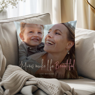 Mothers Day Beautiful Life Photo Cushion