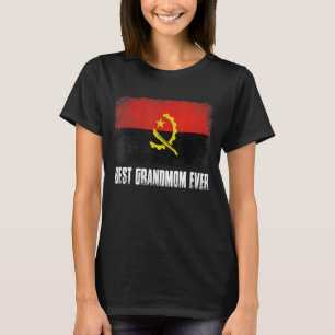 Mother's Day Best Grandmom Ever Distressed Angola T-Shirt