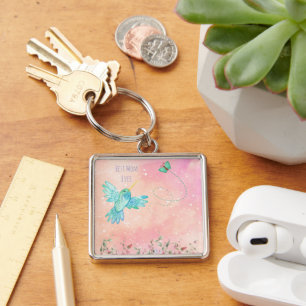 Mothers Day Best Mum Ever , Cute Blue Bird Key Ring