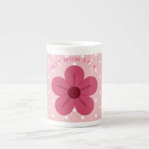Mothers Day,Best Mum Ever, Elegant,Simple,Trendy Bone China Mug