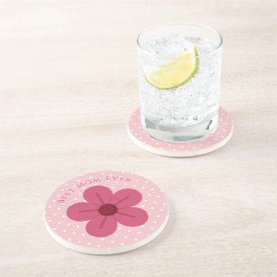 Mothers Day,Best Mum Ever, Elegant,Simple,Trendy Coaster