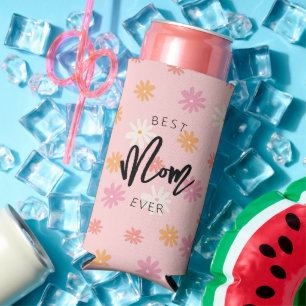 Mother's Day, Best Mum Ever, Personalised, Custom Seltzer Can Cooler