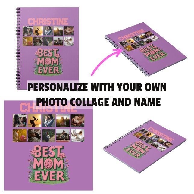 Mother's Day Best Mum Ever Photo Collage Keepsake Notebook (Mother's Day Best Mom Ever Photo Collage Keepsake Notebook)