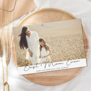 Mother's Day Best Mum Ever Photo Holiday Card