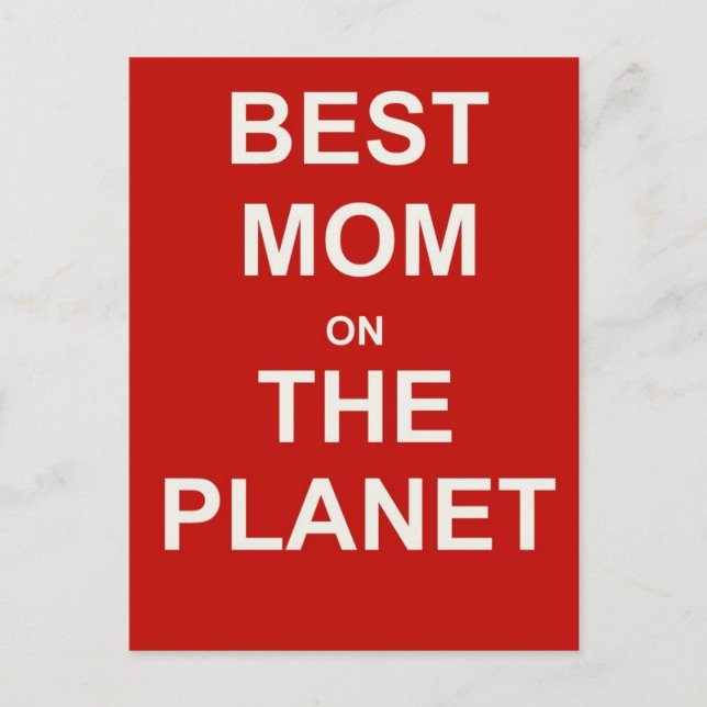 Mother's Day - Best Mum Postcard (Front)
