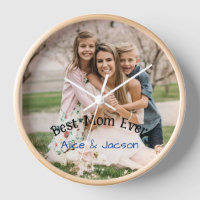 Mother's day best mum wall clock 