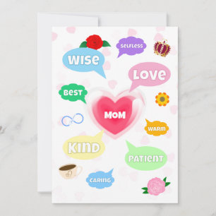 Mothers Day Best Mum Word Clouds Queen Crown Love