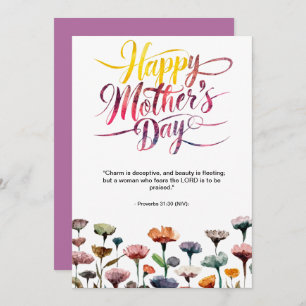 Mother's Day Bible Verse: Proverbs 31 Holiday Card