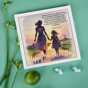 Mother's Day Bible Verses: Proverbs 31 :25-27 Holiday Card