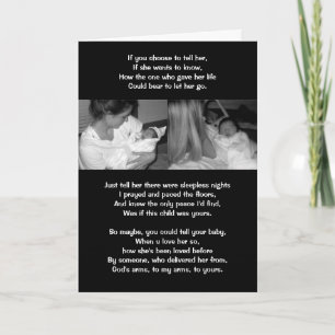 Mothers Day, Birth mother or Adoptive Mum Card