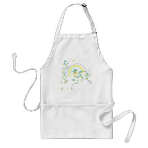 Mother's Day Blue Love Birds Standard Apron