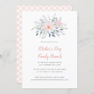 Mother's Day Blush Floral Invitation