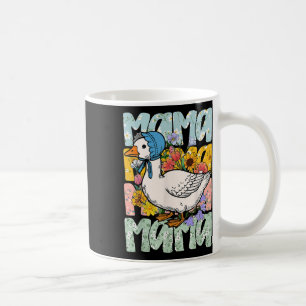 Mothers Day Boho Floral Mama Goose Mum Silly Goose Coffee Mug