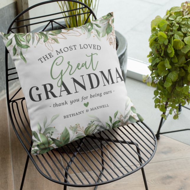 Mother's Day Botanical Great Grandmother Cushion (Creator Uploaded)