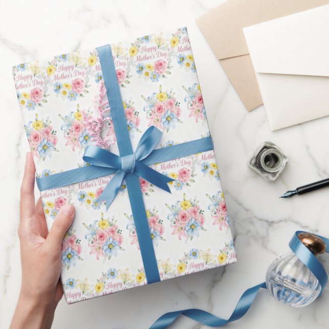 Mother's Day Bouquets Wrapping Paper (Gifting)